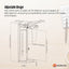 Tooleroo Under Desk PC Mount CPU Holder - Adjustable 360 Degree Swivel