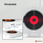 Tooleroo Wall Mount CD Player Bluetooth FM Radio USB AUX Speaker - White
