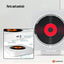 Tooleroo Wall Mountable CD Player Speaker - Bluetooth HiFi FM Radio White