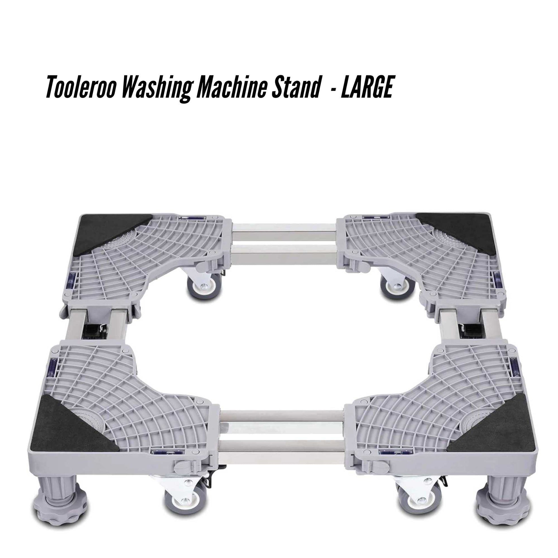 Tooleroo Washing Machine Stand - Wheeled Adjustable Fridge and Appliance Base
