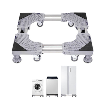 Tooleroo Washing Machine Stand - Wheeled Adjustable Fridge and Appliance Base