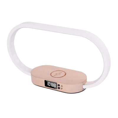 Tooleroo Wireless Phone Charger Table Lamp USB Charging Bedside Light Clock