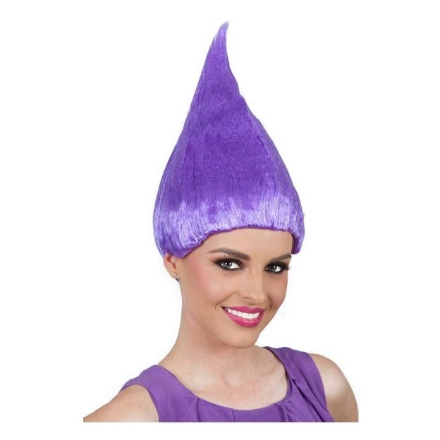 Troll Wig Short Cosplay Party Costumes Fancy Dress Red Blue Pink Purple Green