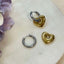 Two tone hearts earrings – Tarnish Proof Jewellery