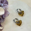 Two tone hearts earrings – Tarnish Proof Jewellery