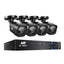 UL-TECH 1080P Security Camera System 4CH DVR with 4 CCTV Square Cameras