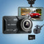 UL-tech 1080P 4" Dash Camera Dual Lens Car DVR Recorder Front Rear Night Vision