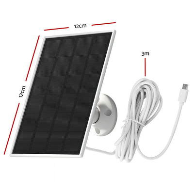 UL-tech Wireless Solar Panel For Security Camera Outdoor Battery Supply 3W