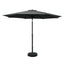 Instahut Outdoor Umbrella 3m Base Beach Pole Garden Tilt Sun Patio UV Black