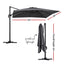 Instahut Outdoor Umbrella 3m Umbrellas Cantilever Stand Sun Roma 360 Degree Charcoal