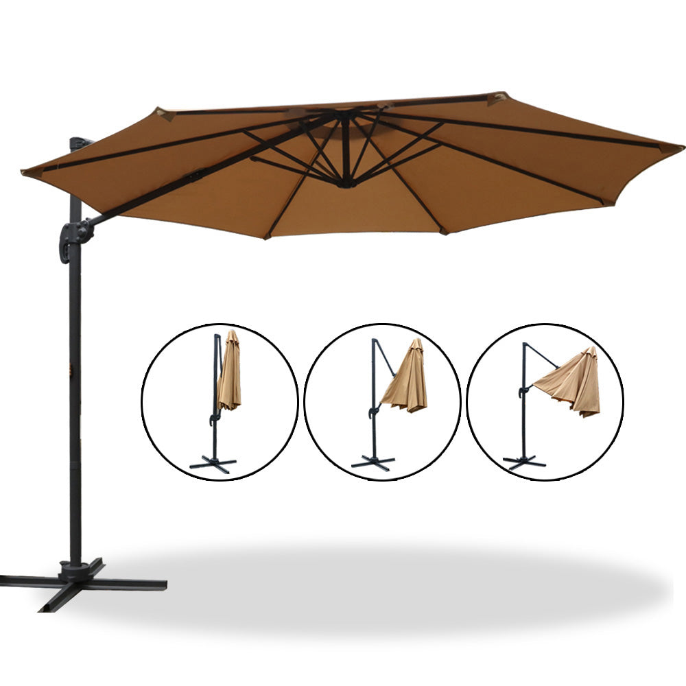 Instahut Roma Outdoor Umbrella - Beige