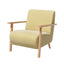 Artiss Armchair Velvet Yellow Olie