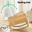 Artiss Rocking Chair Armchair Boucle Accent Chairs Sherpa Upholstered White