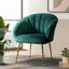 Artiss Armchair Lounge Chair Accent Armchairs Chairs Velvet Sofa Green Couch