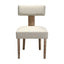 Artiss Milford Dining Chairs Beige Fabric Set of 2