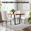1 Set of 2 Artiss Dining Chairs Beige Velvet