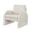 Artiss Armchair Accent Chair Lounge Tub Sofa Couch Curved Arm Seat Boucle White