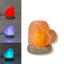 USB Colour Changing Salt Himalayan Lamp - Carved Shape Pink Rock LED Light
