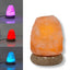 USB Colour Changing Salt Himalayan Lamp - Carved Shape Pink Rock LED Light