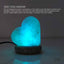 USB Colour Changing Salt Himalayan Lamp - Heart Love Shape Pink Rock LED Light