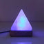 USB Colour Changing Salt Himalayan Lamp - Pyramid Shape Pink Rock LED Light