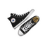 Unisex Converse Chuck Taylor All Star Classic High Top Black Canvas Shoes