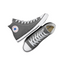 Unisex Converse Chuck Taylor All Star Classic High Top Charcoal Canvas Shoes