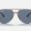 Unisex Ray Ban Sunglasses Polarised Rb4376 Transparent Grey/ Blue Sunnies