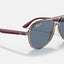 Unisex Ray Ban Sunglasses Polarised Rb4376 Transparent Grey/ Blue Sunnies