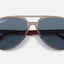 Unisex Ray Ban Sunglasses Polarised Rb4376 Transparent Grey/ Blue Sunnies
