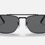 Unisex Ray Ban Sunglasses Rb3636 New Caravan Polished Black/ Grey Sunnies - Xl