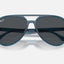 Unisex Ray Ban Sunglasses Rb4376 Matte Opal Dark Blue Sunnies
