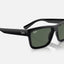 Unisex Ray Ban Sunglasses Rb4396 Warren Bio-Based Black/ Dark Green Sunnies - M