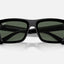 Unisex Ray Ban Sunglasses Rb4396 Warren Bio-Based Black/ Dark Green Sunnies - M