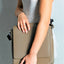 Unisex Vky Mateo Leather Messenger Shoulder Bag Handbag - Taupe