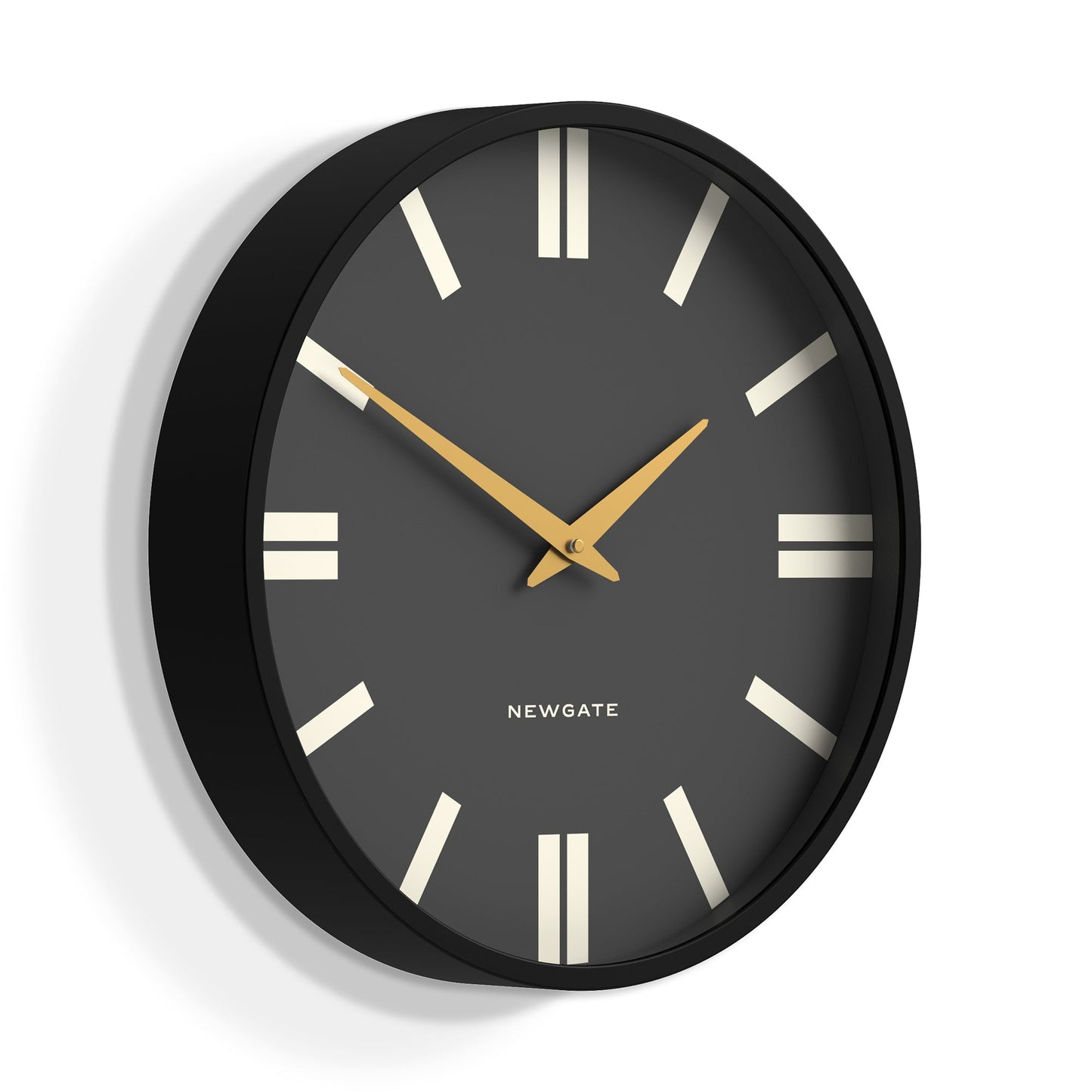 Newgate Universal Wall Clock Plaza Dial Black