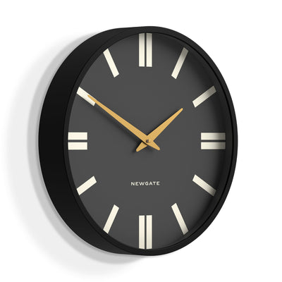 Newgate Universal Wall Clock Plaza Dial Black