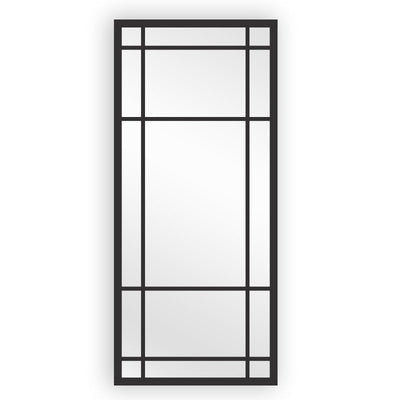 Window Style Mirror Full Length - Black 80 CM x 180 CM