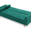 Sofa Bed 3 Seater Button Tufted Lounge Set for Living Room Couch in Velvet Green Colour