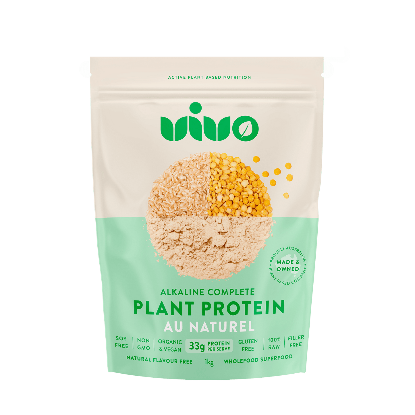 VIVO Au Naturel Plant Protein – Unflavoured Vegan Wholefood Blend