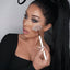 Vegan Large Fan Brush - White & Rose Gold