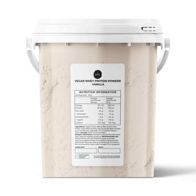 Vegan Whey Protein Powder Blend - Vanilla Plant WPI/WPC Supplement Bucket