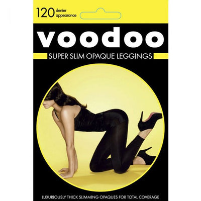 Voodoo Womens Super Slim Opaque Leggings Black - Size Average