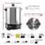 Devanti 16L Wax Melter Candle Making 1500W Melting Pot Furnace Quick Pour Spout Soy Soap