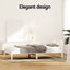Artiss Bed Frame King Single Size Wooden White SOFIE