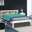 Artiss Wooden Bed Frame Queen Size Pine Timber Mattress Base Bedroom