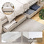 Artiss Bed Frame Queen Size Wooden Platform with 2 Storage Drawers White RIO