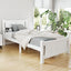 Single Size Wooden Bed Frame - White