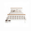 Artiss Bed Frame Double Size Wooden Platform with 2 Storage Drawers White PONY