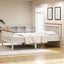 Artiss Bed Frame Double Size Wooden Platform with 2 Storage Drawers White PONY
